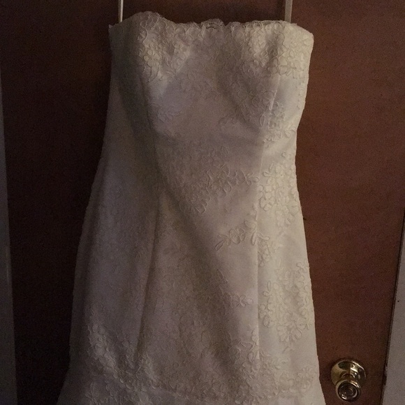 Wedding dress with matching veil
